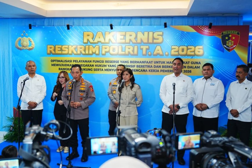 Buka Rakernis Reskrim, Kapolri Instruksikan Ciptakan Rasa Aman dan Keadilan untuk Masyarakat 